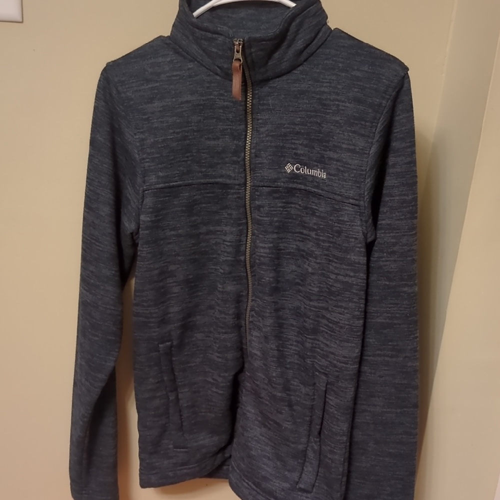 Columbia Men's Zip Up Sweater - Dark Gray